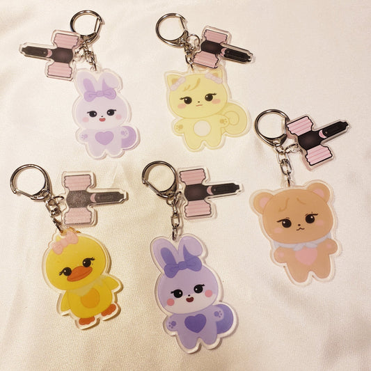 BLACKPINK Cartoon Acrylic Keychain