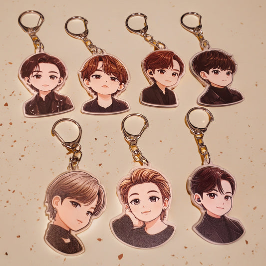BTS Chibi Acrylic Keychain