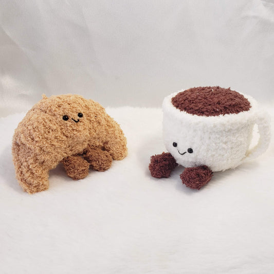 Crochet Coffee Cup Plush Keychain