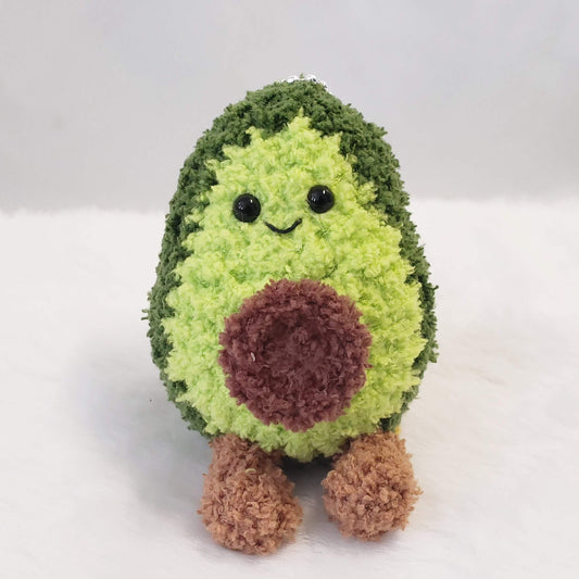 Crochet Avocado Plush Keychain