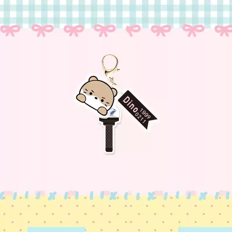 MiniTeen Keychain with Carat Bong — K-POP Fan Accessory