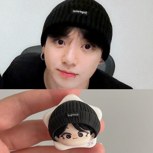 BTS Cartoon Resin Head Keychain