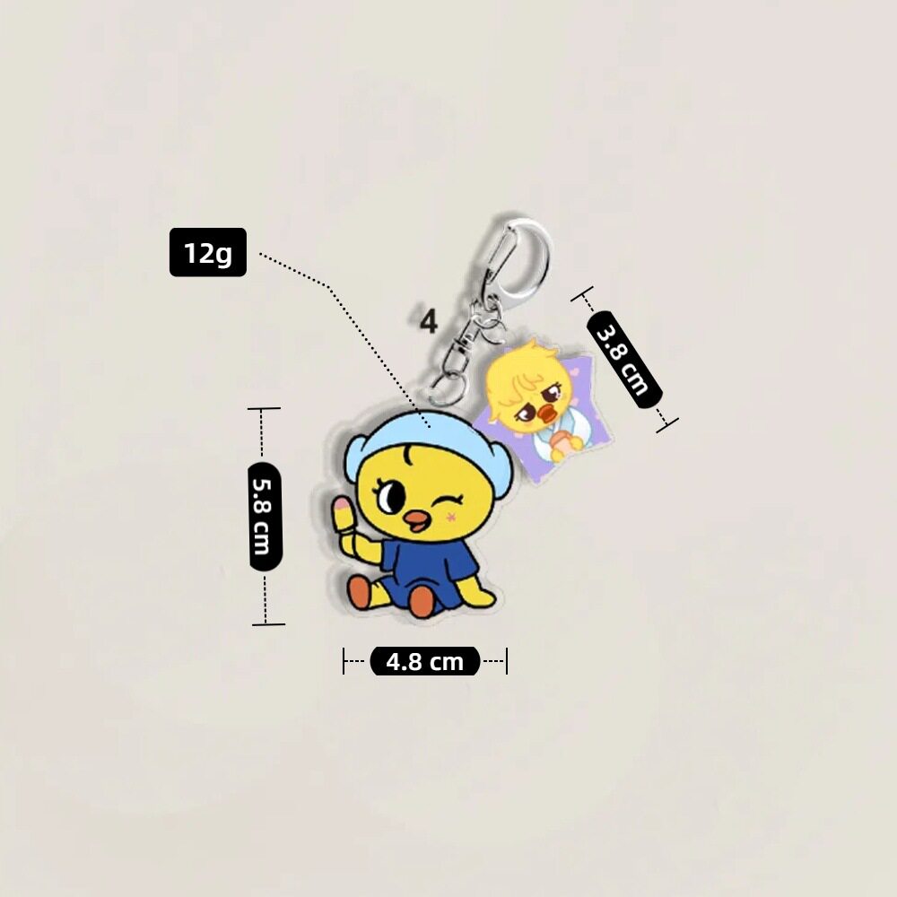 Stray Kids SKZOO Acrylic Keychain with Star Charm