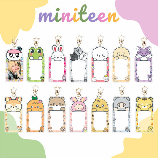 SEVENTEEN MiniTeen Photo Card Frame Keychain — K-POP Fan Accessory