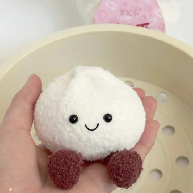 Crochet Dumpling Plush Keychain