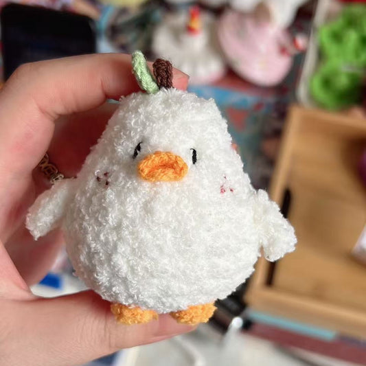 handmade crochet duck plush kawaii duck plush toy cute soft duck plush