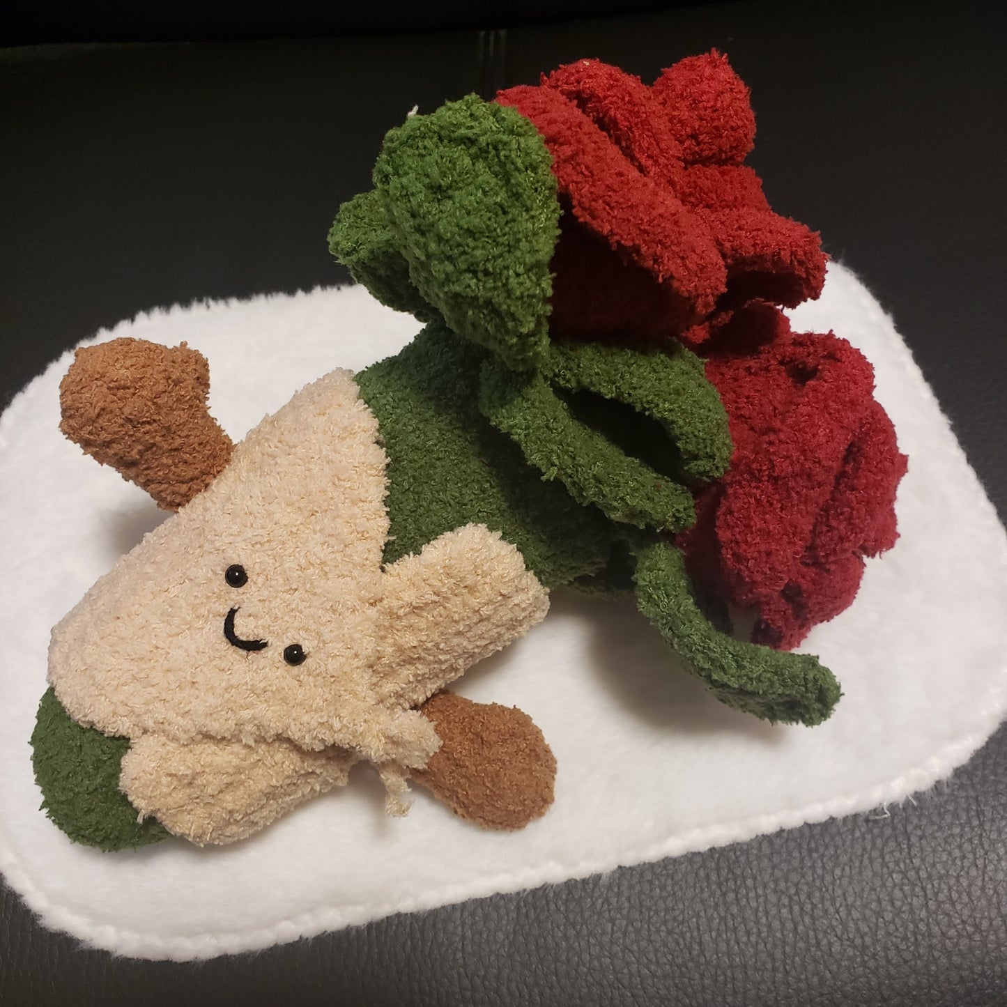 Crochet Rose Bouquet Plush