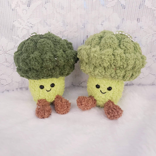 Crochet Broccoli Plush Keychain