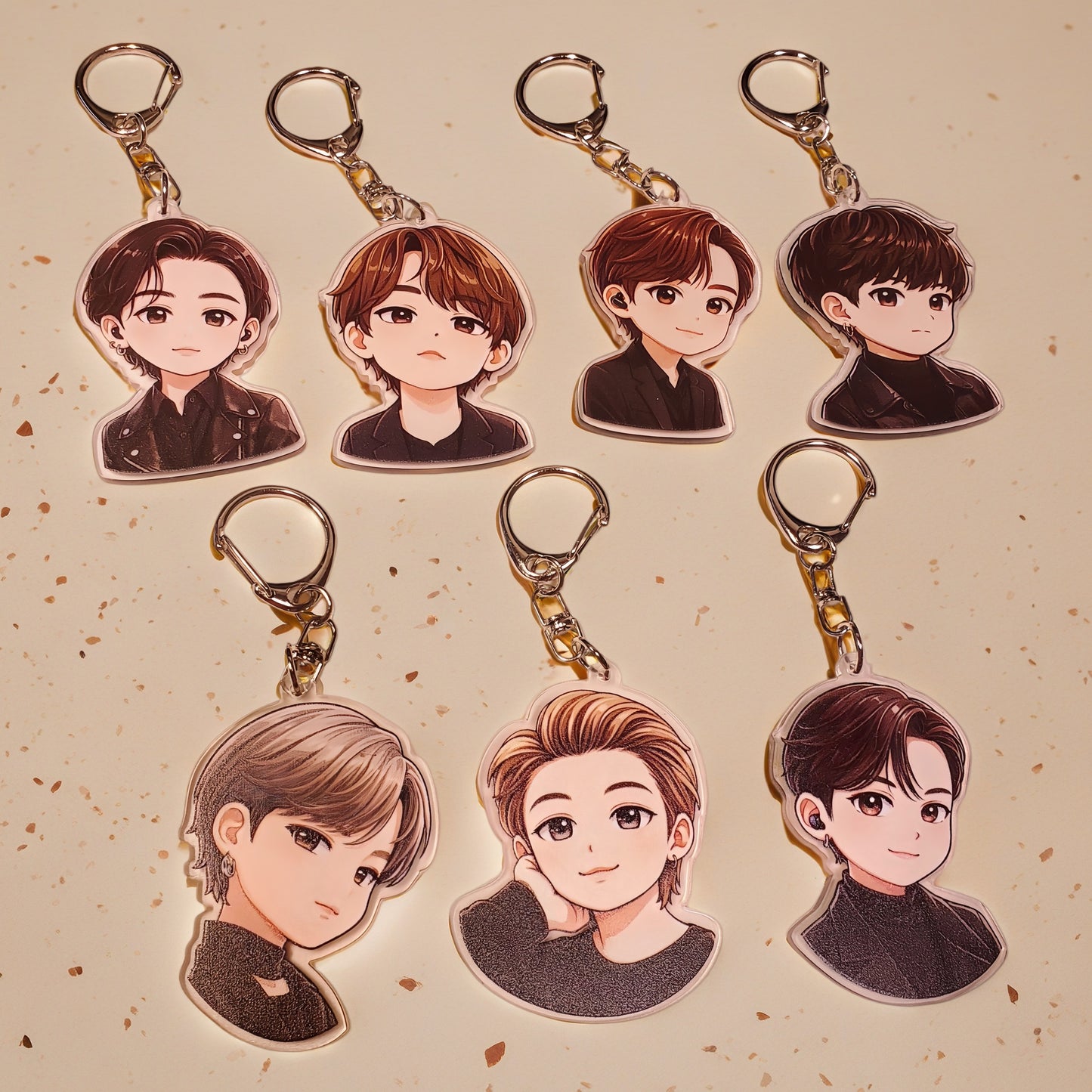 BTS Chibi Acrylic Keychain
