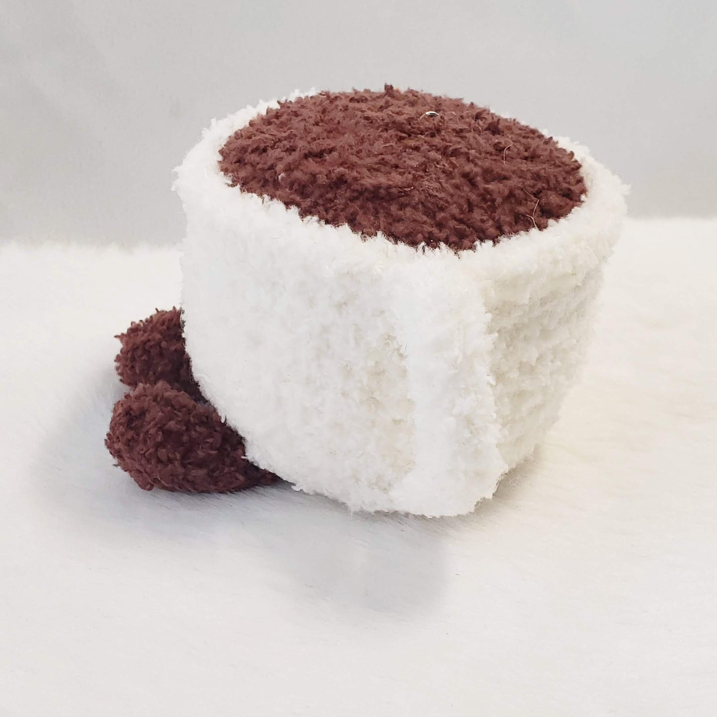 Crochet Coffee Cup Plush Keychain