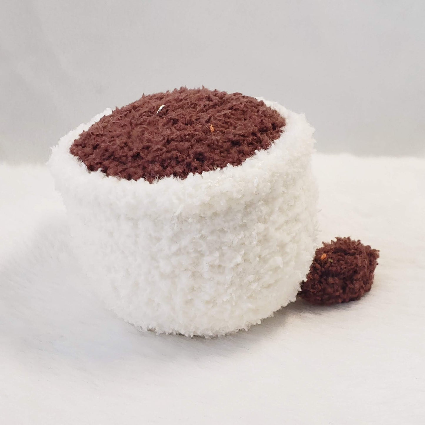 Crochet Coffee Cup Plush Keychain