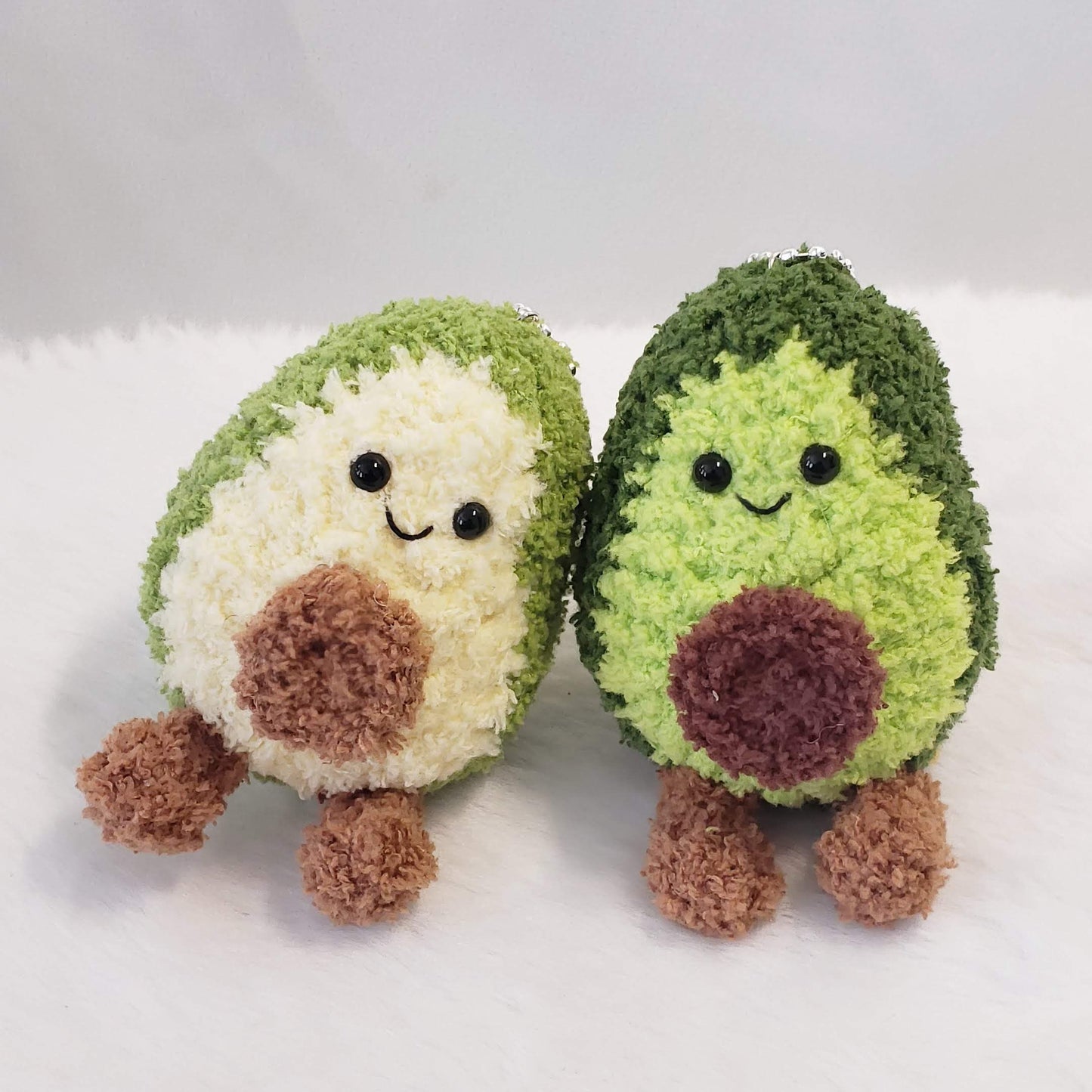 Crochet Avocado Plush Keychain