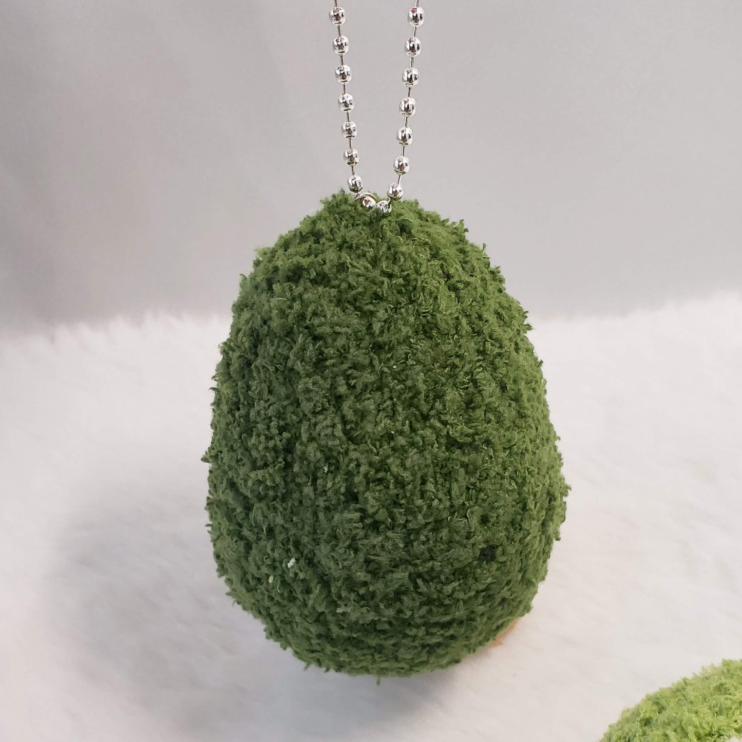 Crochet Avocado Plush Keychain