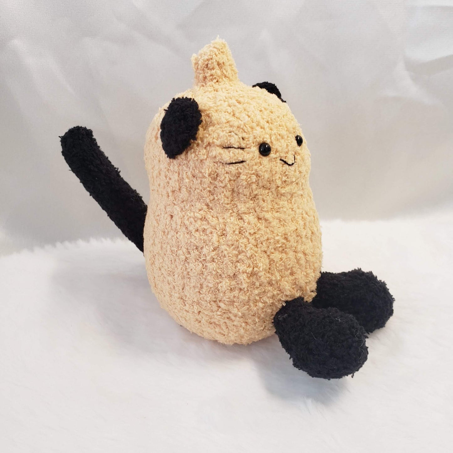 Crochet Peanut Cat Plush