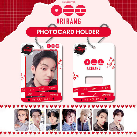 BTS ARIRANG Photocard Holder Keychain Fanmade