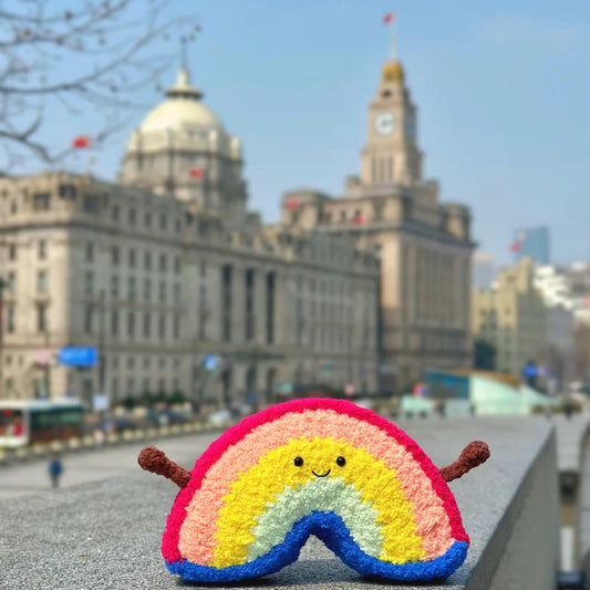 Crochet Rainbow Plush