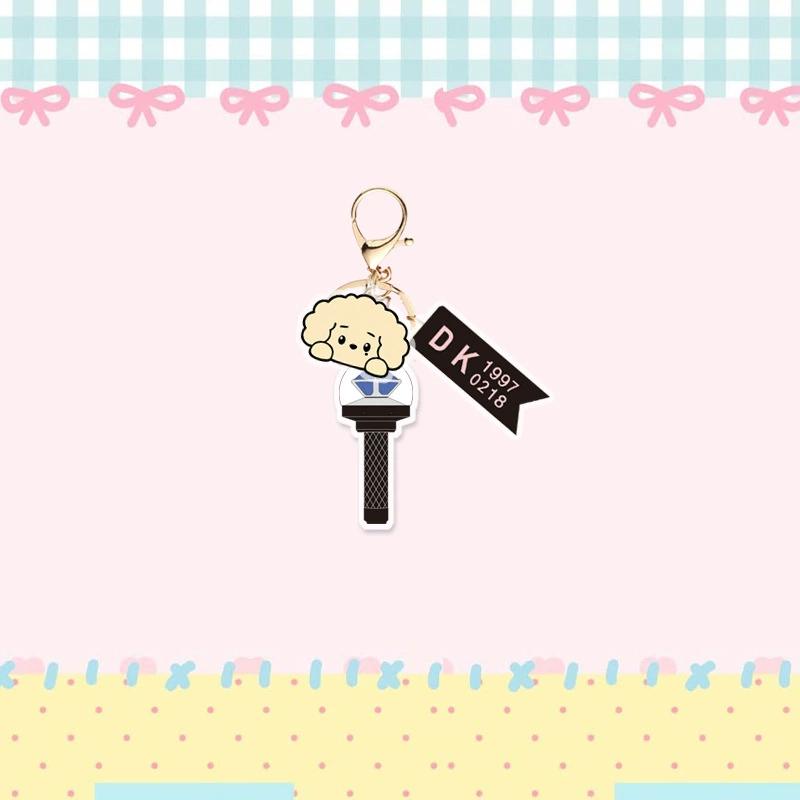 MiniTeen Keychain with Carat Bong — K-POP Fan Accessory