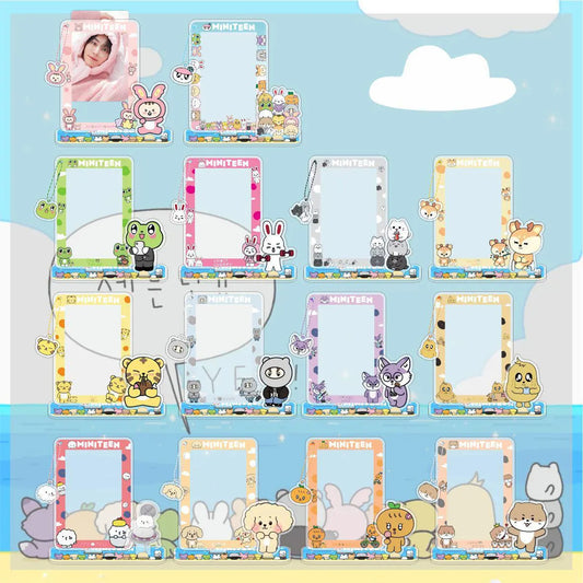 MiniTeen Photocard Display Stand – Cute K-pop Desktop Decor for SEVENTEEN Fans