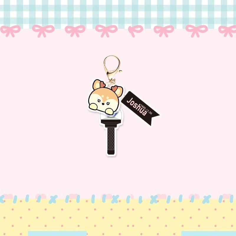 MiniTeen Keychain with Carat Bong — K-POP Fan Accessory