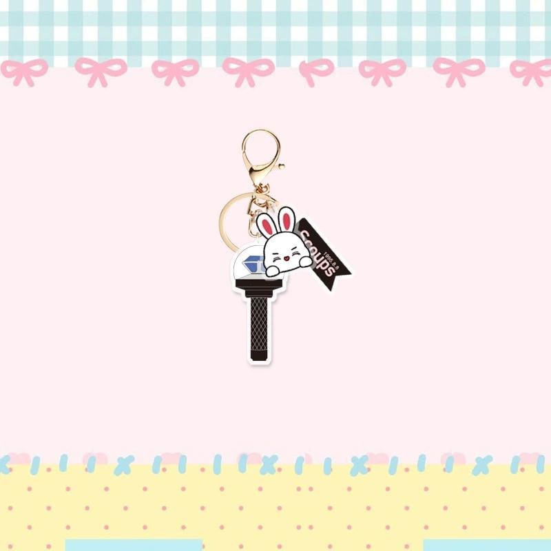 MiniTeen Keychain with Carat Bong — K-POP Fan Accessory