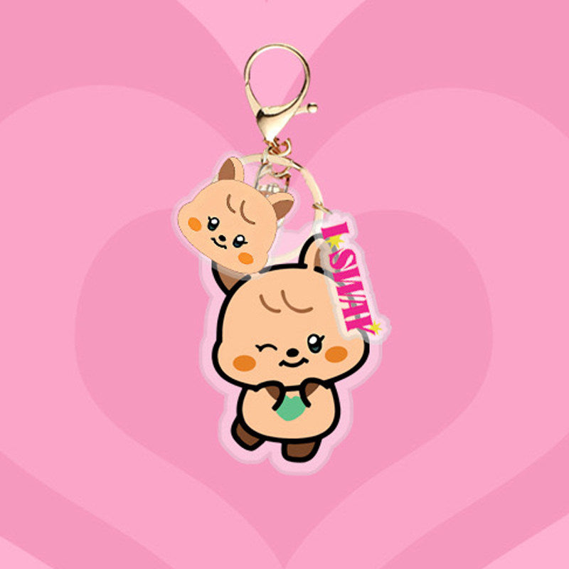 (G)I-DLE Cartoon Acrylic Keychain
