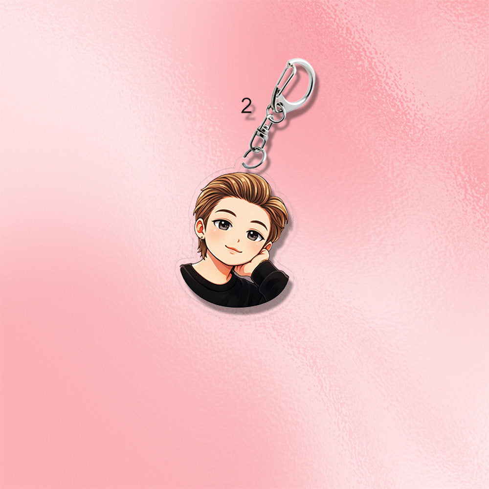 BTS Chibi Acrylic Keychain