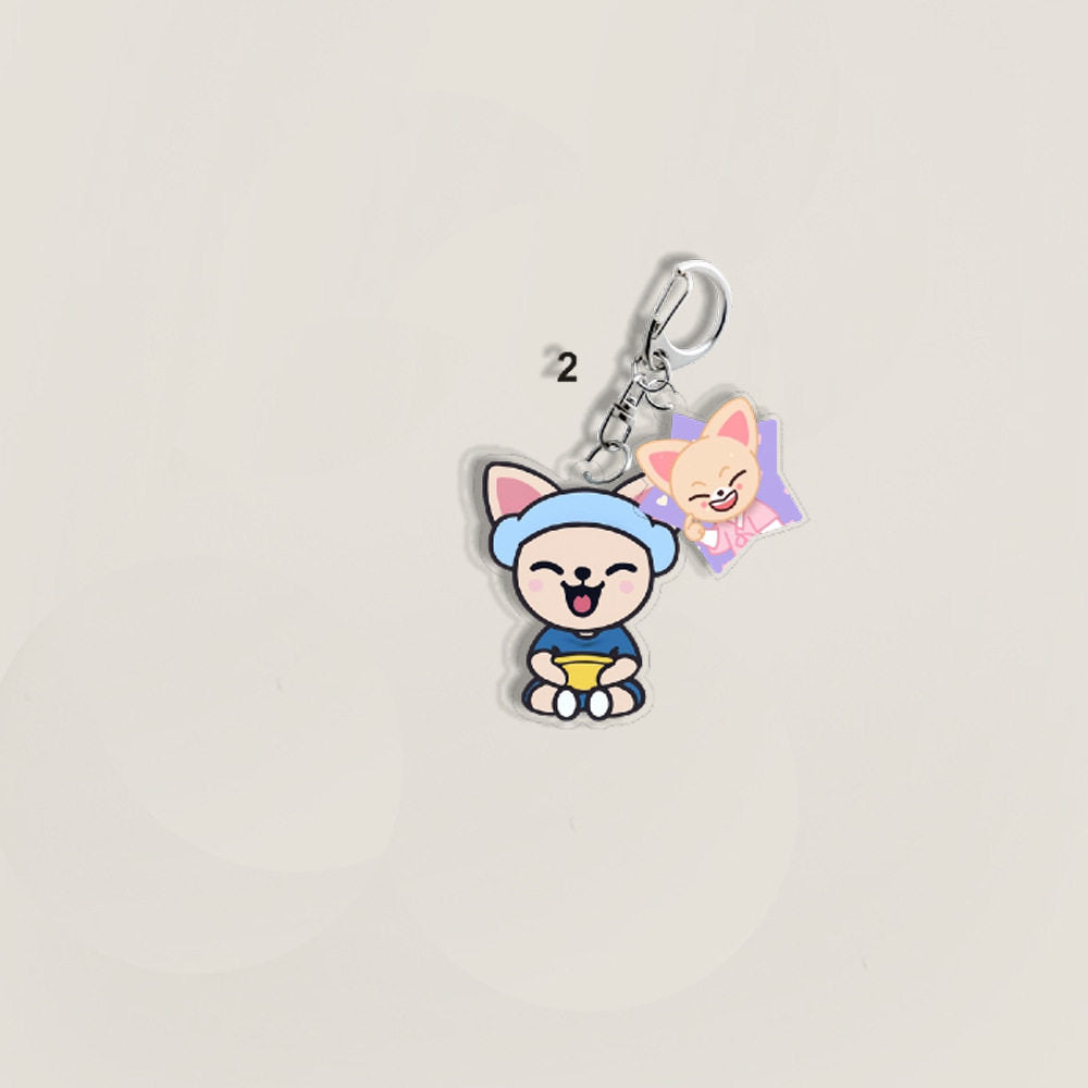 Stray Kids SKZOO Acrylic Keychain with Star Charm