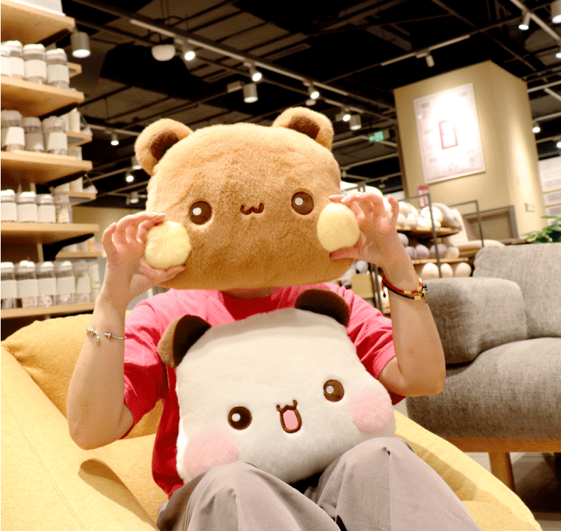 Authentic Bubududu Bear Plush Cushion | Kawaii Soft Pillow
