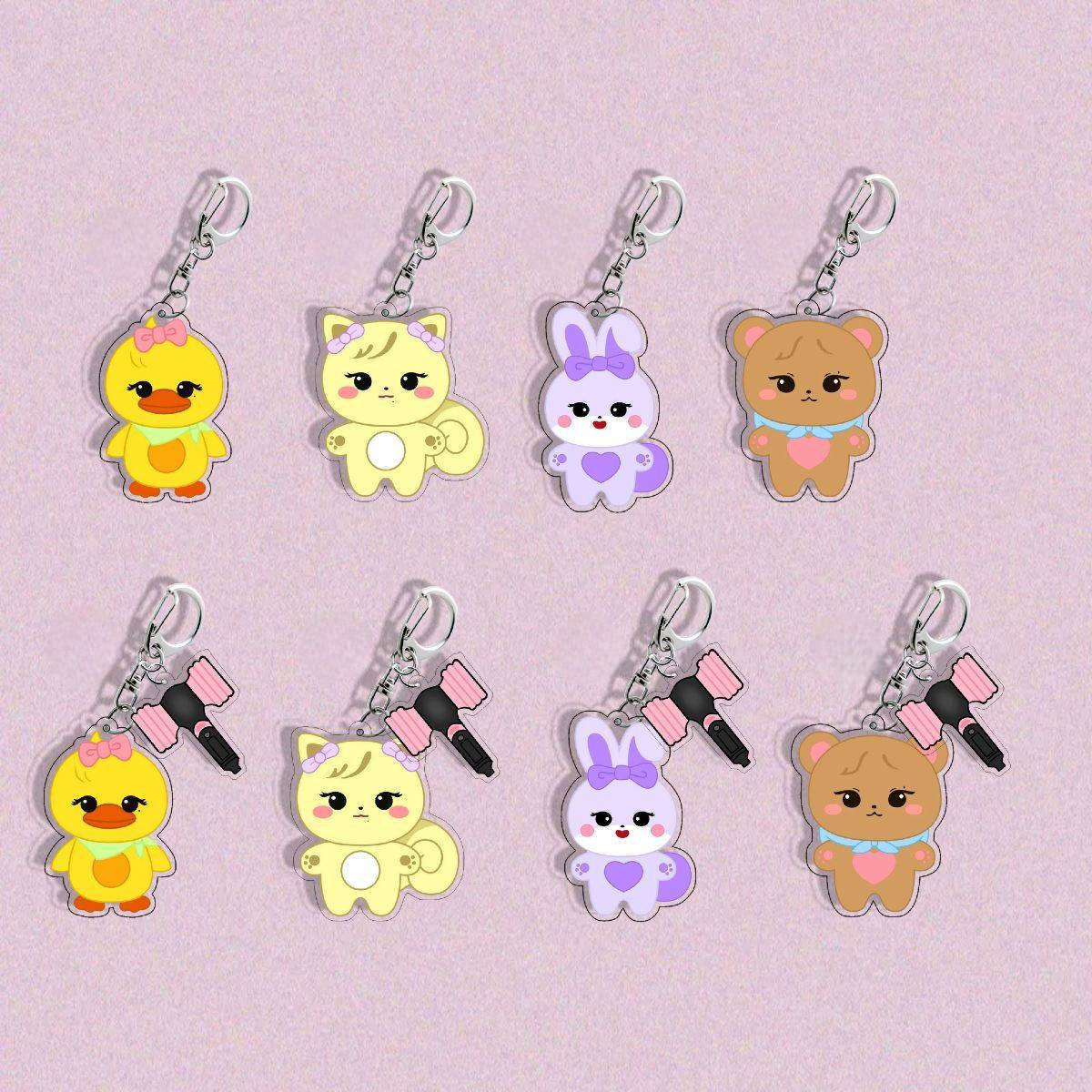 BLACKPINK Cartoon Acrylic Keychain