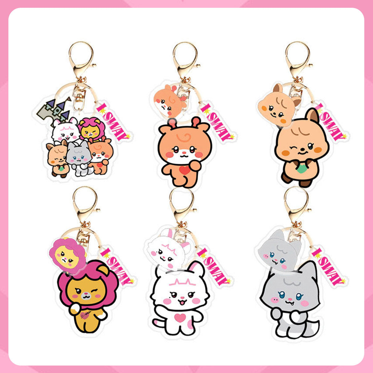(G)I-DLE Cartoon Acrylic Keychain
