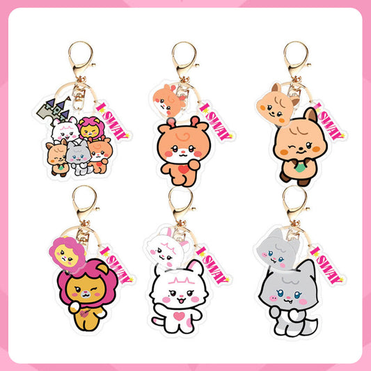 (G)I-DLE Cartoon Acrylic Keychain