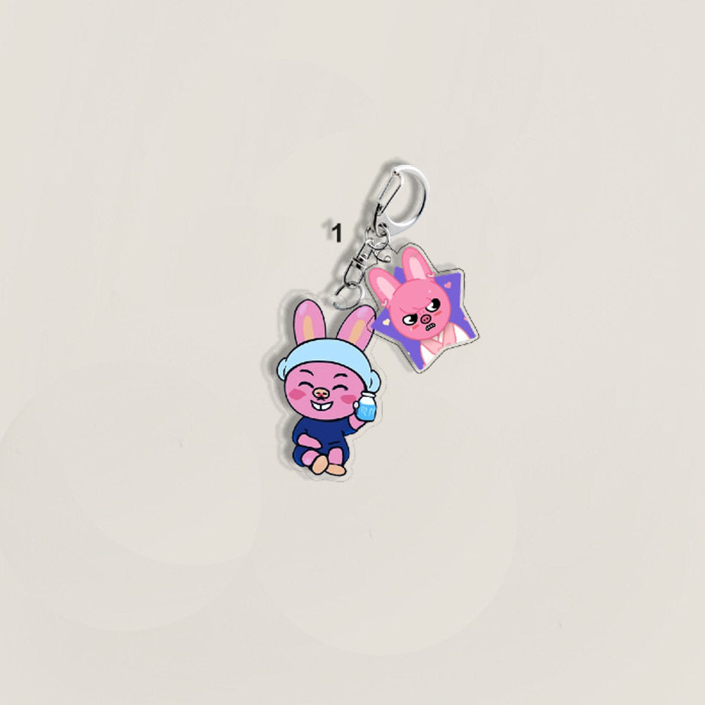 Stray Kids SKZOO Acrylic Keychain with Star Charm