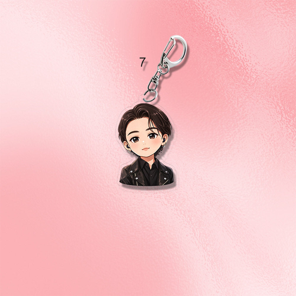 BTS Chibi Acrylic Keychain