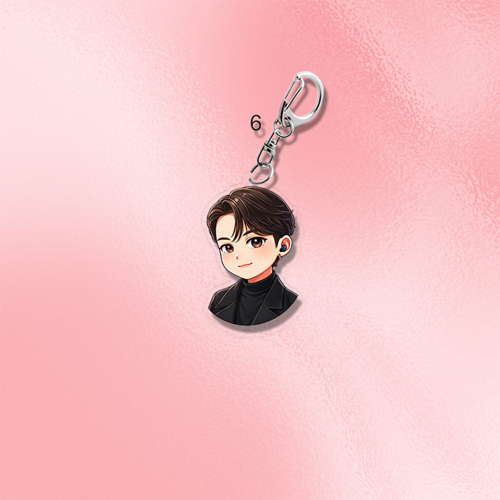 BTS Chibi Acrylic Keychain