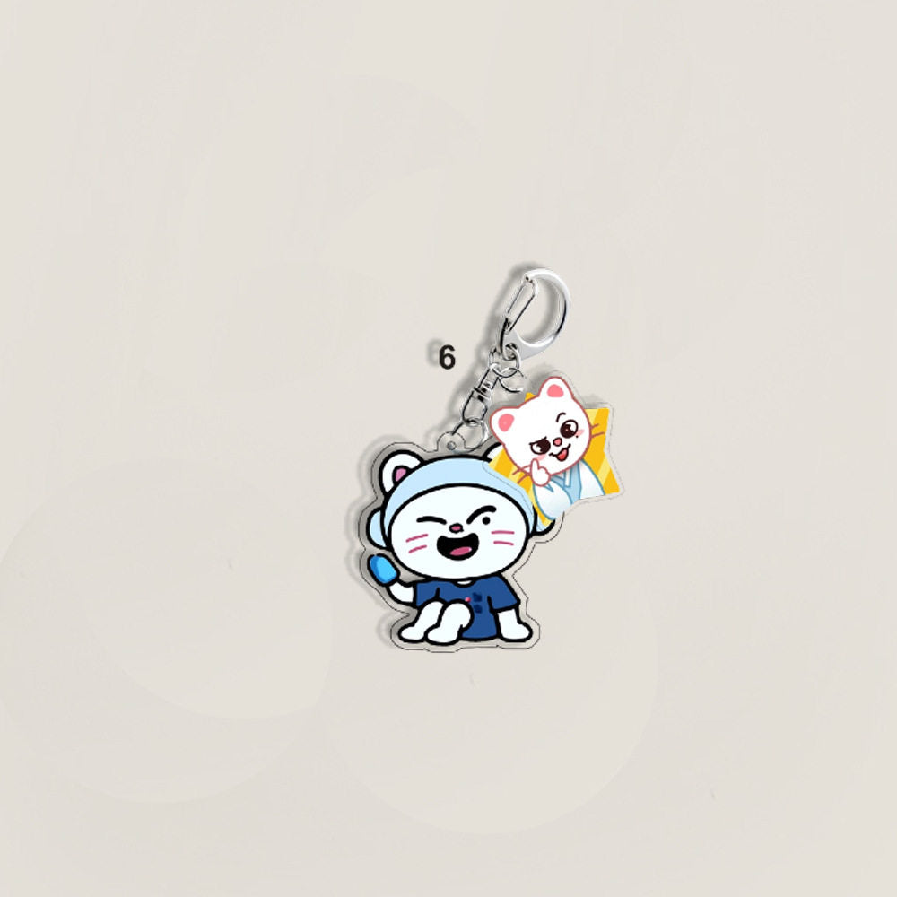 Stray Kids SKZOO Acrylic Keychain with Star Charm