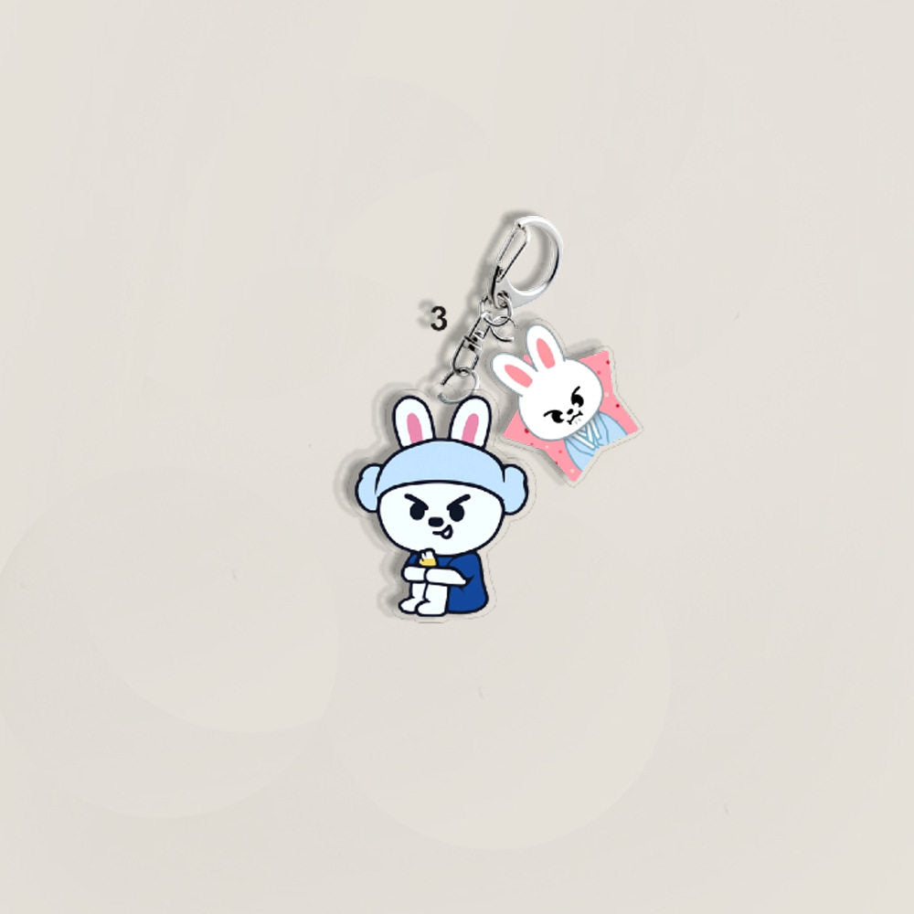 Stray Kids SKZOO Acrylic Keychain with Star Charm