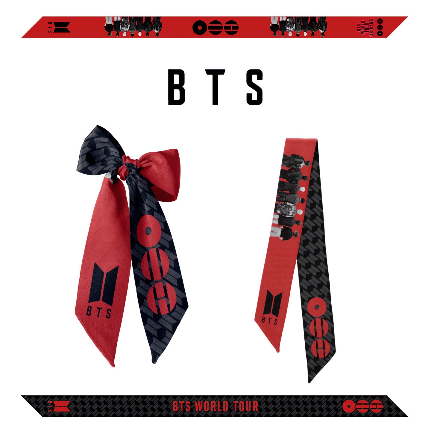 BTS Inspired Concert Scarf Ribbon