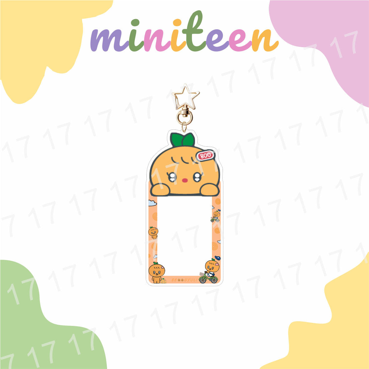 SEVENTEEN MiniTeen Photocard Frame Keychain