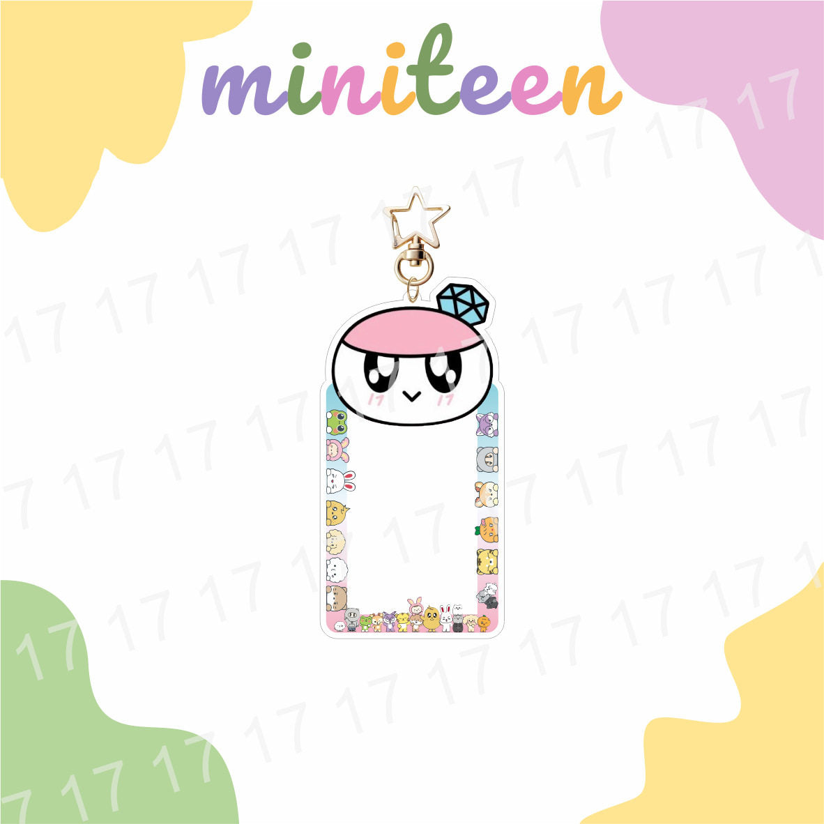 SEVENTEEN MiniTeen Photocard Frame Keychain