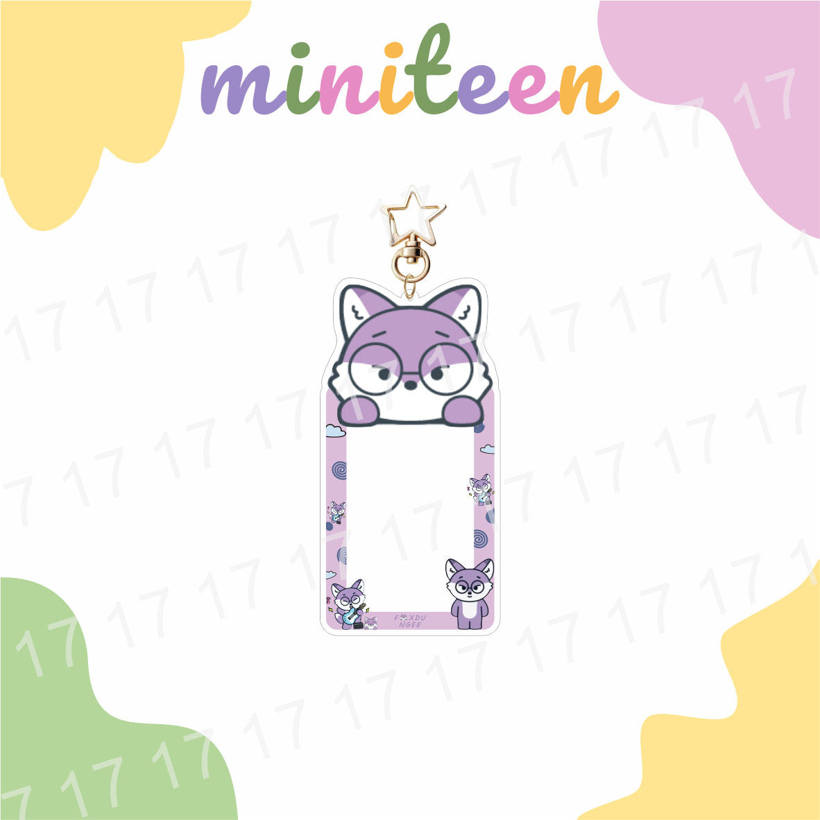 SEVENTEEN MiniTeen Photocard Frame Keychain