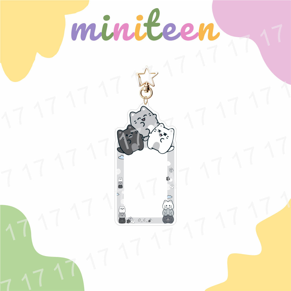 SEVENTEEN MiniTeen Photocard Frame Keychain