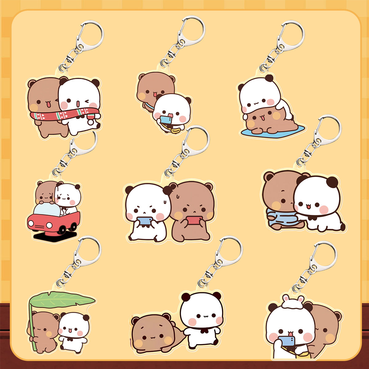 Bubududu Acrylic Keychain - Double Version | Cute Kawaii Bag Charm