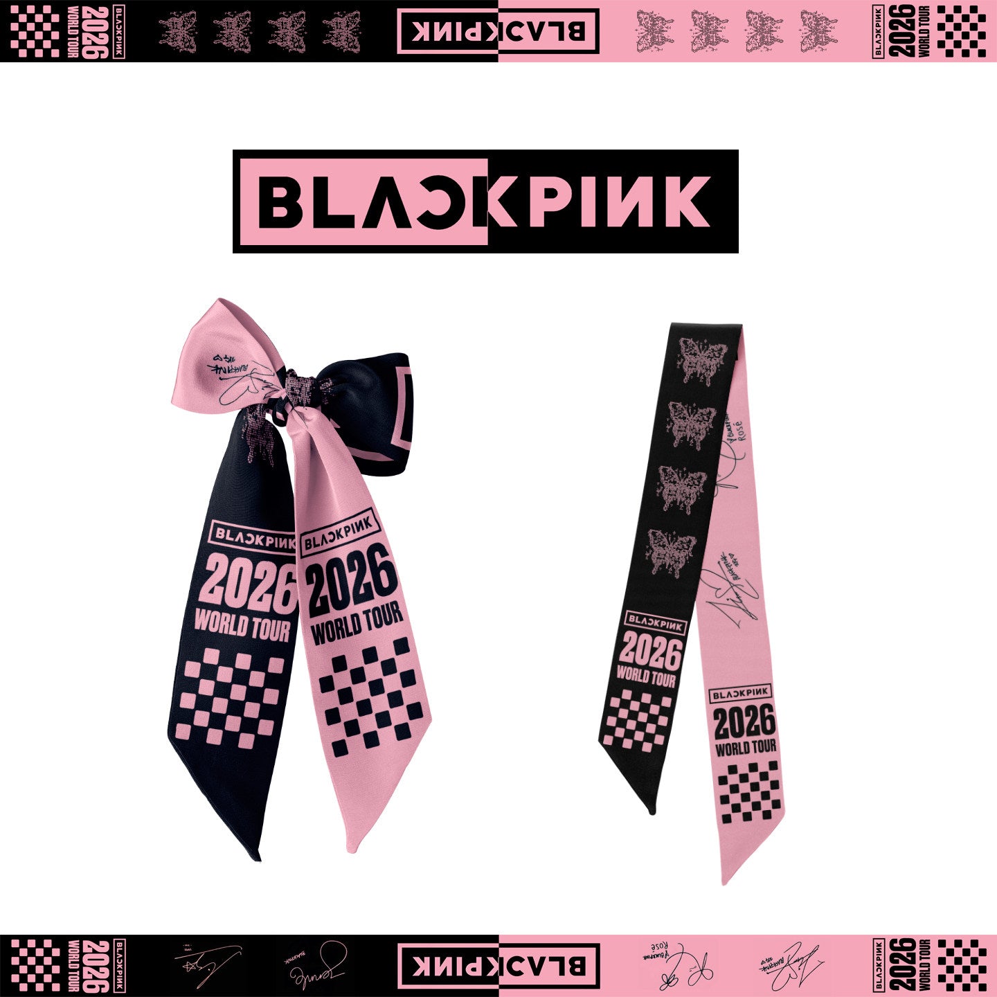 BLACKPINK Inspired Concert Scarf Ribbon