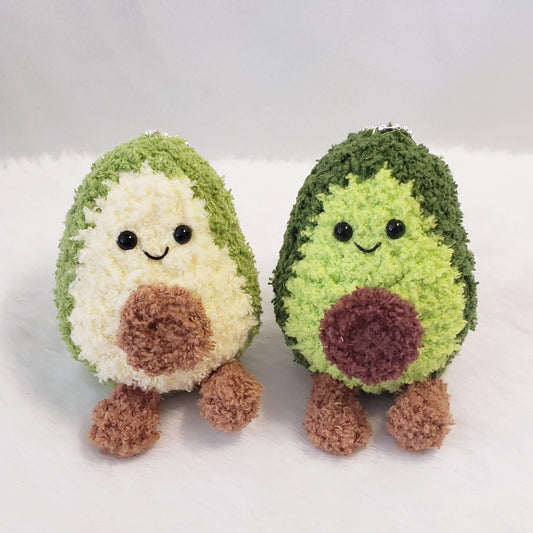 Crochet Avocado Plush Keychain