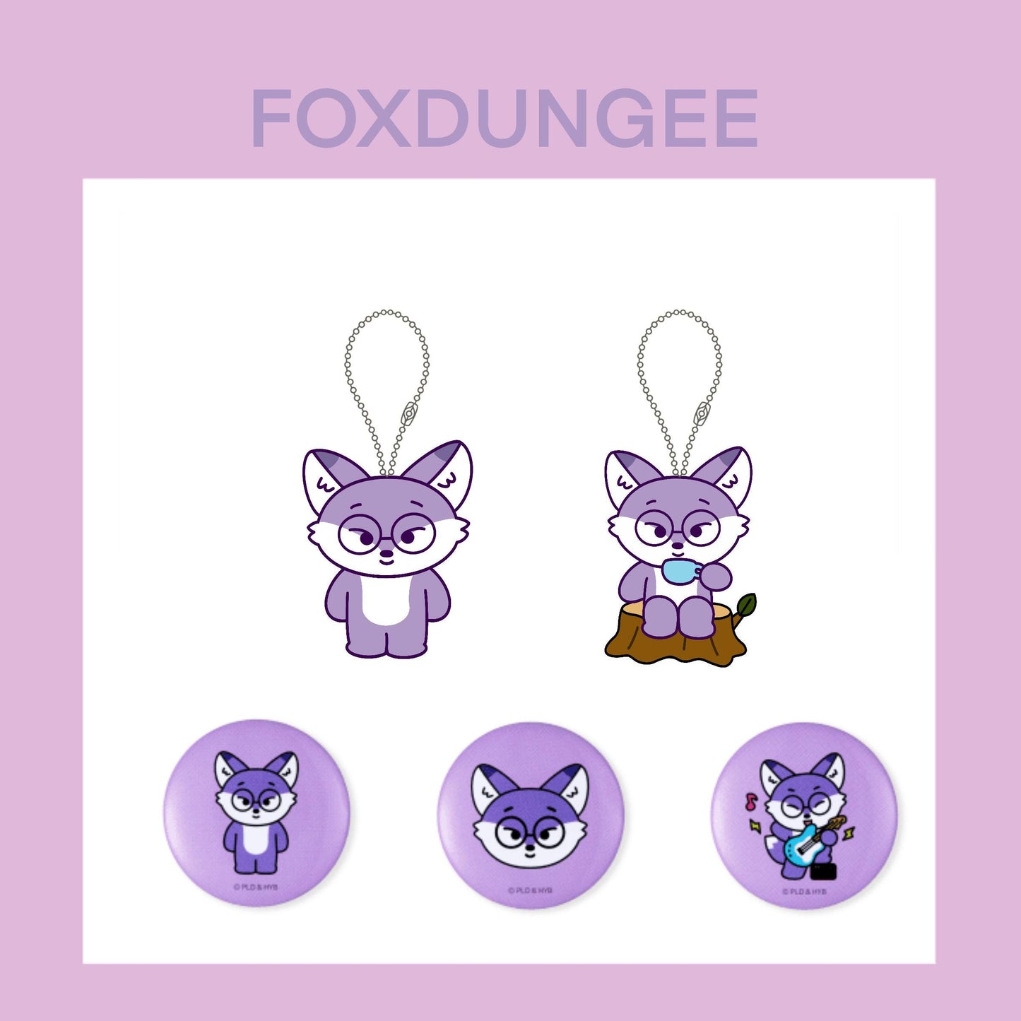 SEVENTEEN Cartoon Acrylic Set — 2 Keychains & 3 Badges Collection