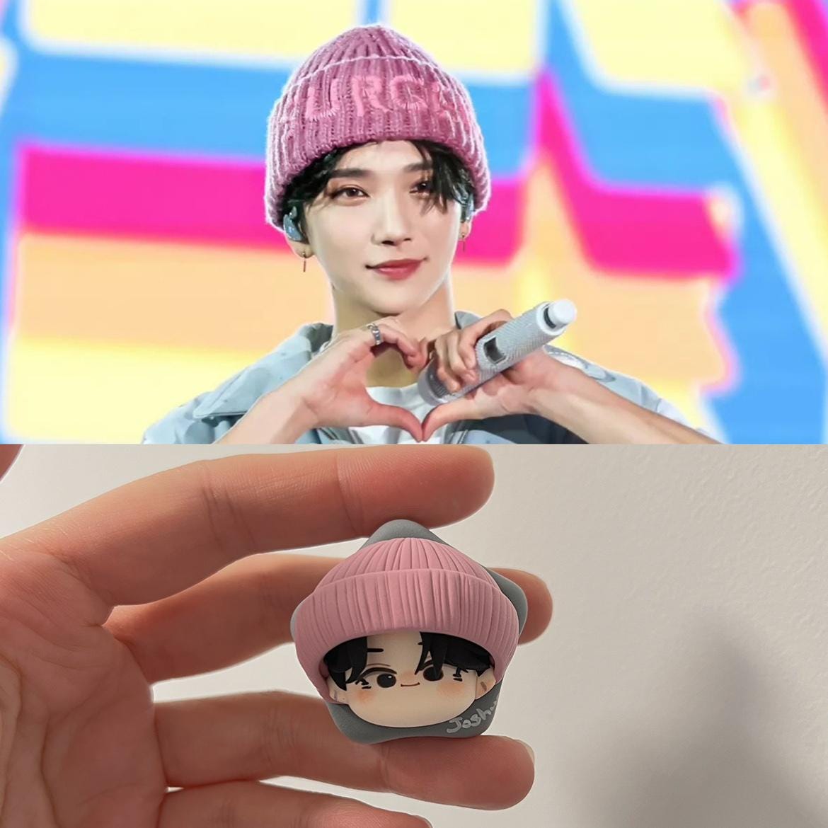 Handmade SEVENTEEN Clay Charm Keychain — Carat Fan Accessory