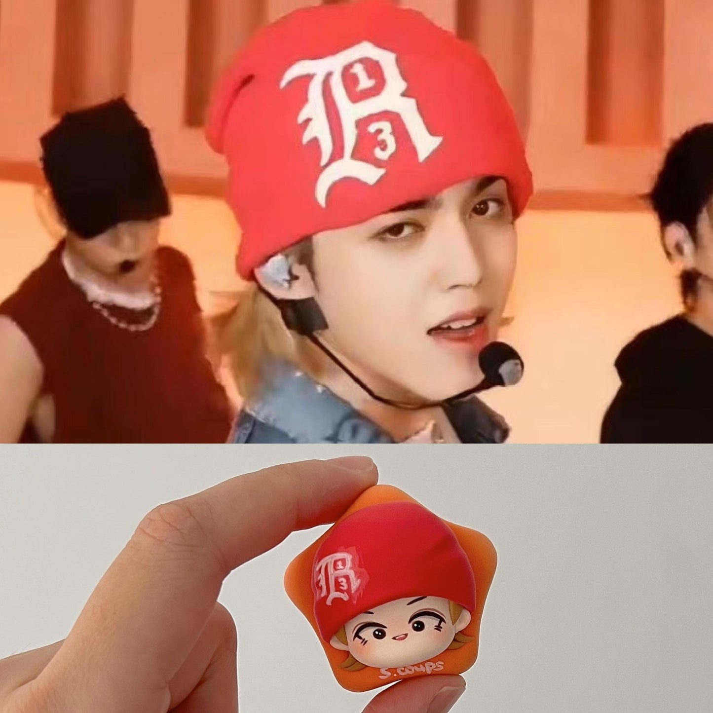 Handmade SEVENTEEN Clay Charm Keychain — Carat Fan Accessory