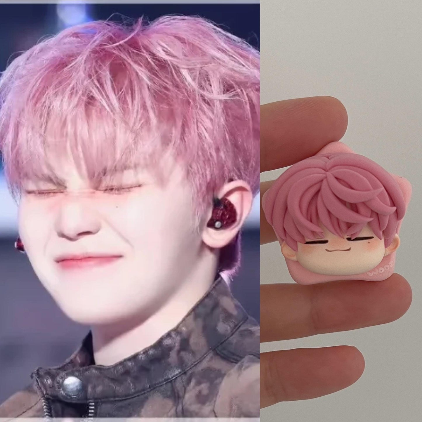 Handmade SEVENTEEN Clay Charm Keychain — Carat Fan Accessory