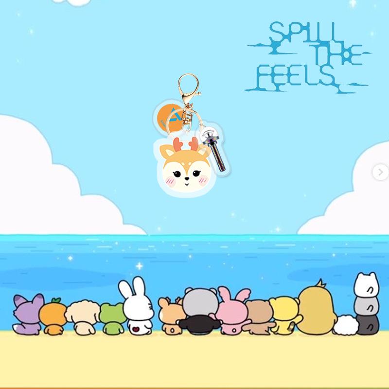 SEVENTEEN MiniTeen Big Head Keychain — K-POP Fan Accessory