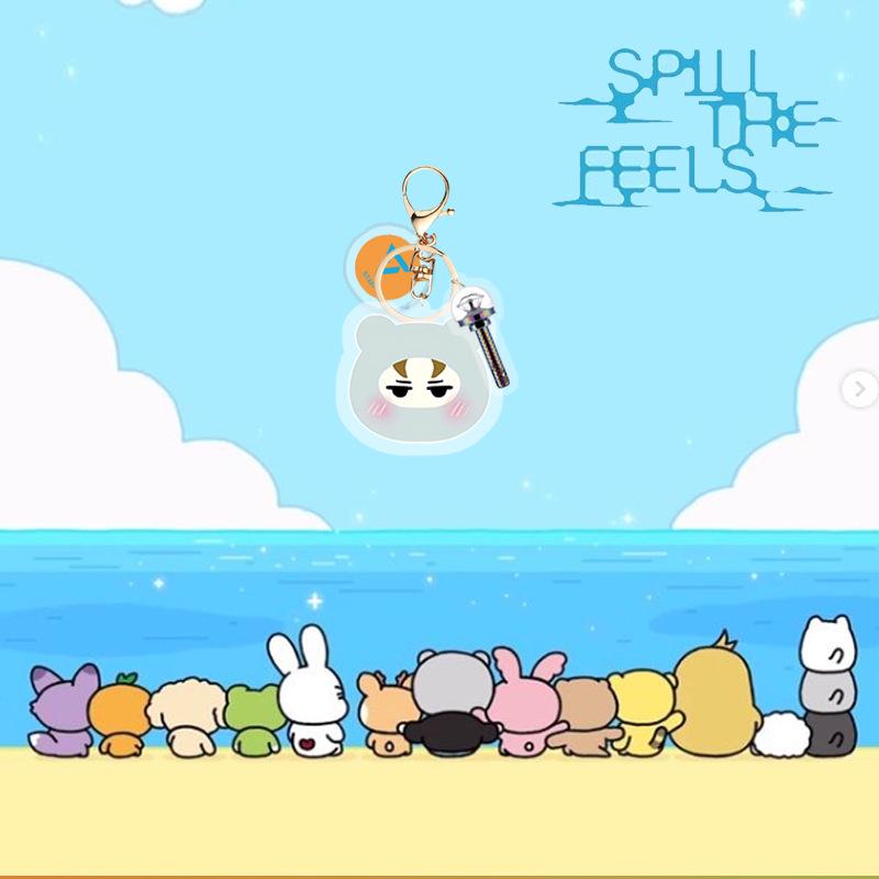 SEVENTEEN MiniTeen Big Head Keychain — K-POP Fan Accessory